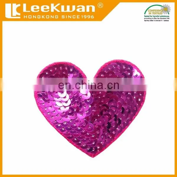 Kinds of sequin embroidery applique with sew-on backing