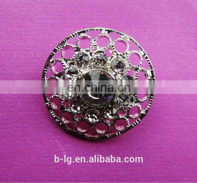Bailange fashion rhinestone clothing accessories welding on coat button