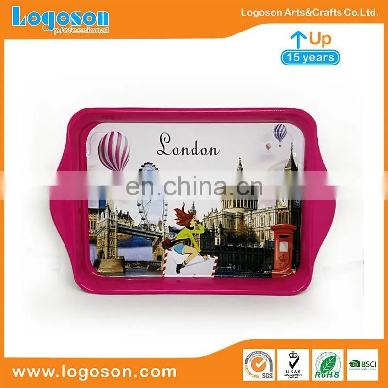 2018 New Product Paris Custom Made Metal Souvenir Eiffel Tower Tray
