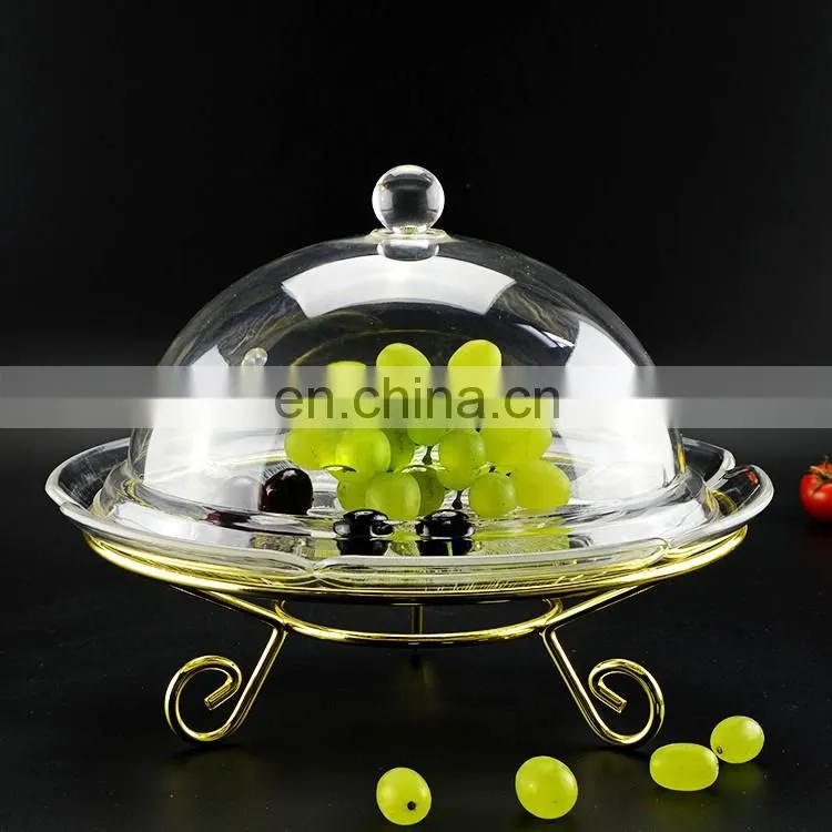 Custom design acrylic plastic industrial afternoon tea tray with cover