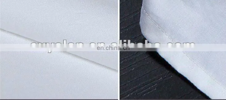 100% cotton white sateen bed sheet for hotels