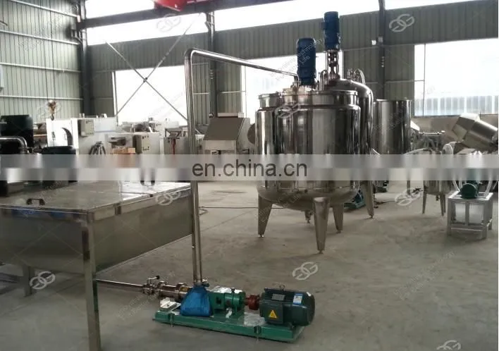 Professional Automatic Continuous Peanut Butter Making Roasting Cooling Production Line Tahini Sesame Butter Machine