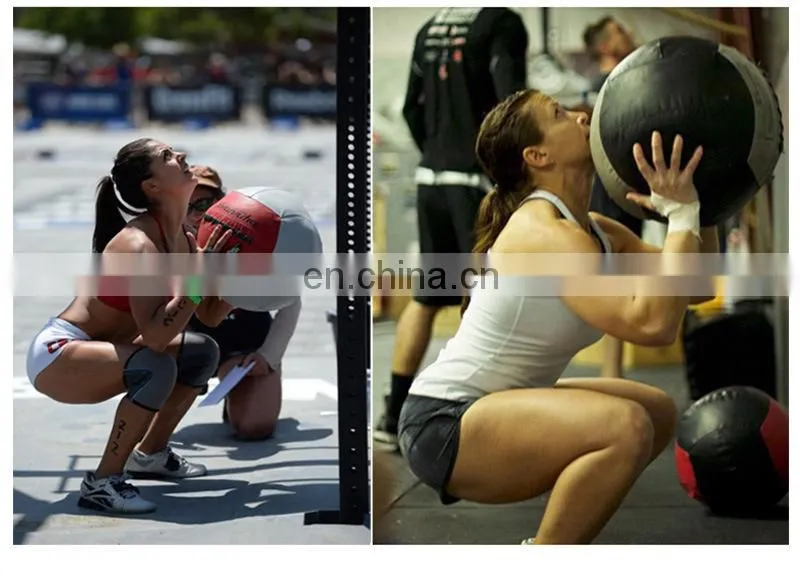 2019 New Designed Cross Fitness PU medicine balls/wall ball