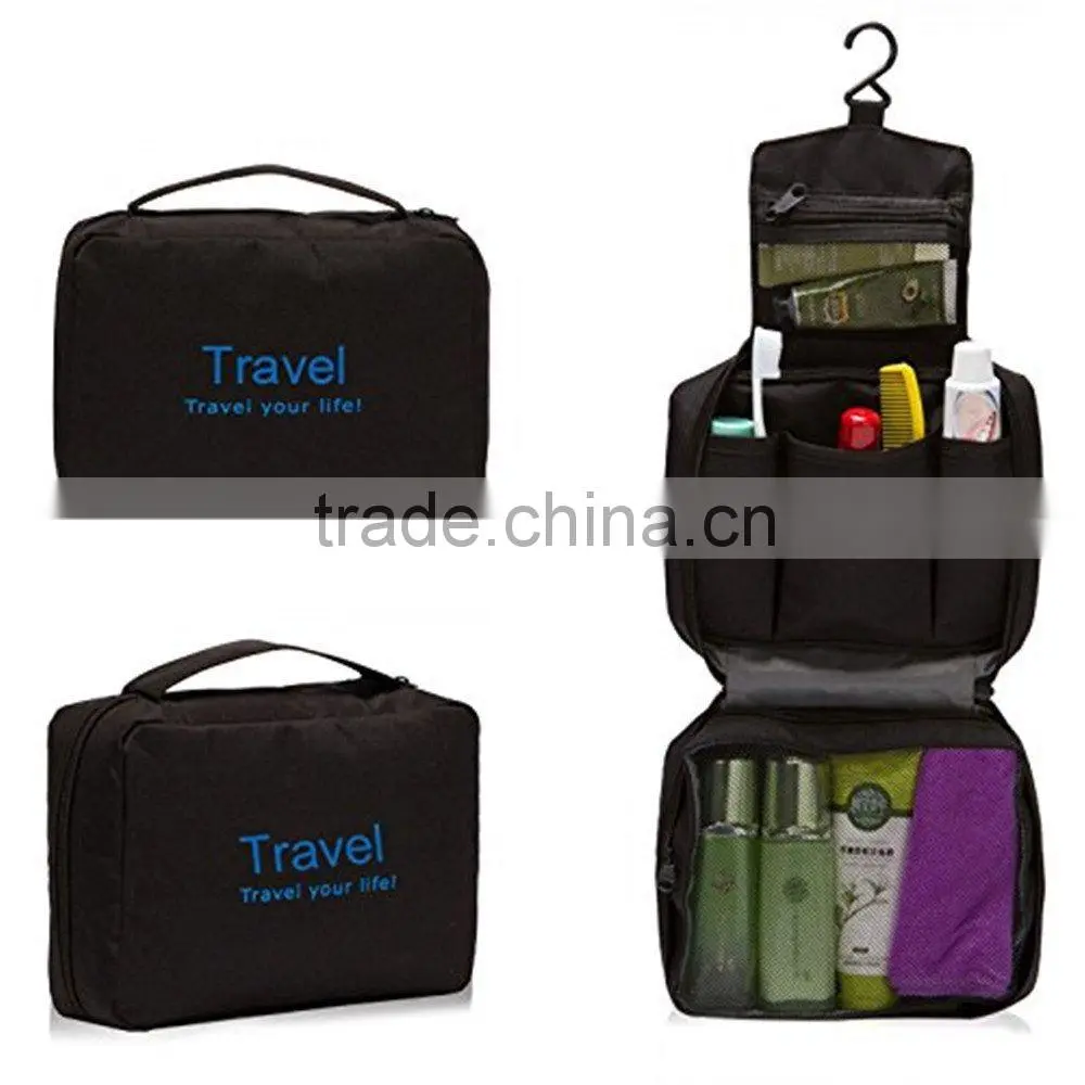 Portable Toiletry Bag Wash Bag Bathroom Hanging Bag Travel Bag Zipper Storage Bag Drawer Dividers Cosmetic Makeup Pouch with Mu