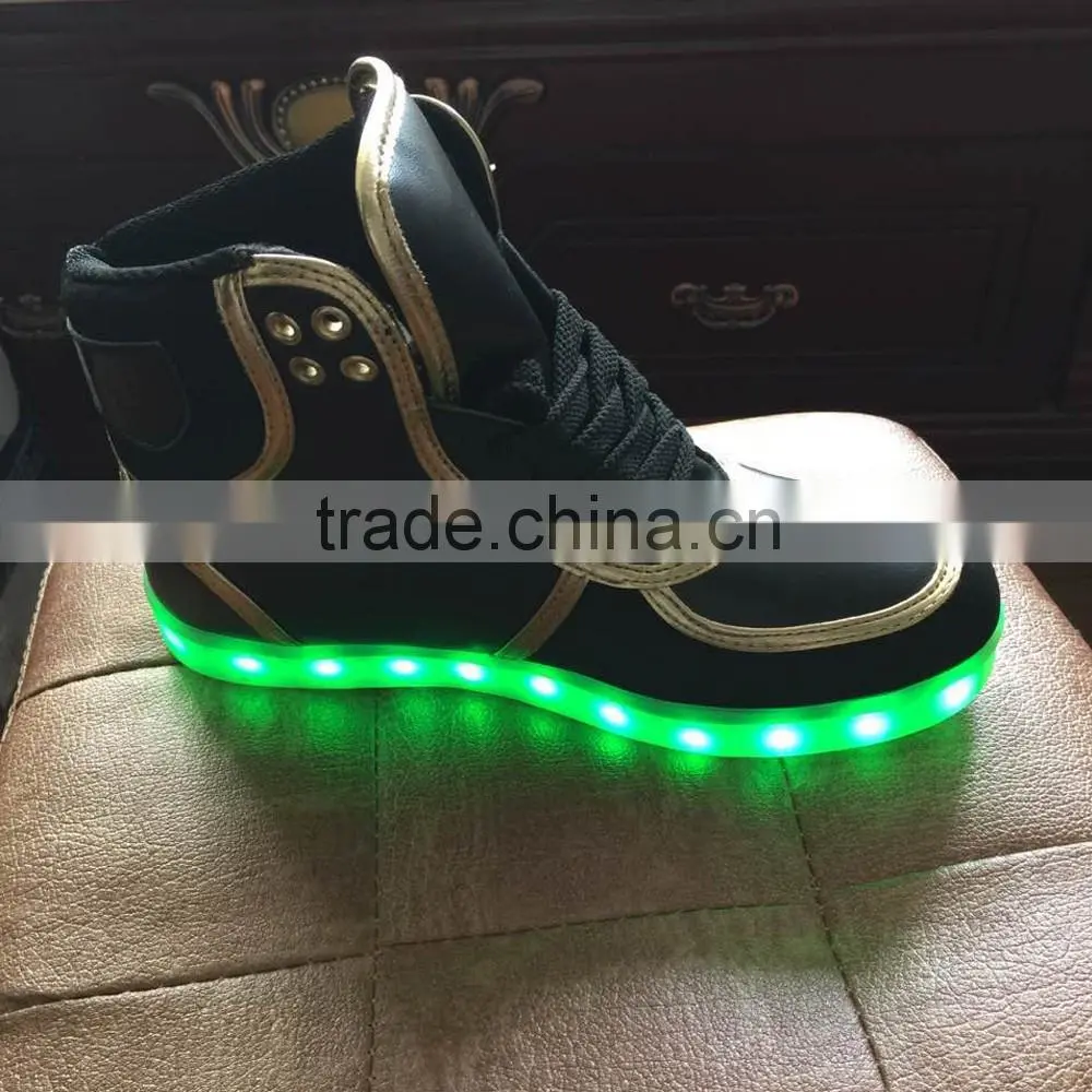 2016 unique latest fashion adults led shoes/led flashing shoes/led shoes sneakers hot selling USB charging