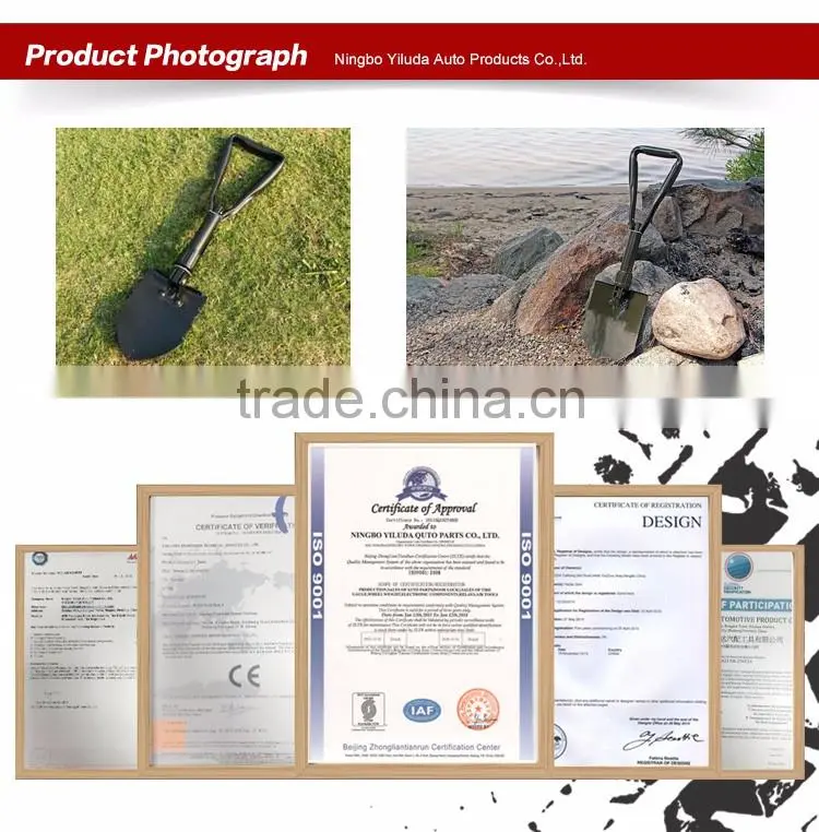 Foldable Camping Hiking Car Shovel,Large size foldable shovel