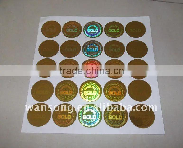3D customized hologram sticker .3D laser hologram label