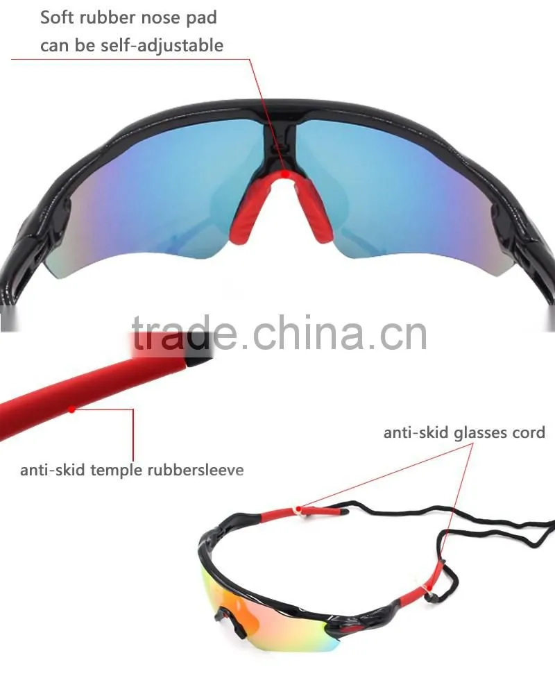 2016 new arrival removable temples pretty crystal colors ball sport sunglasses