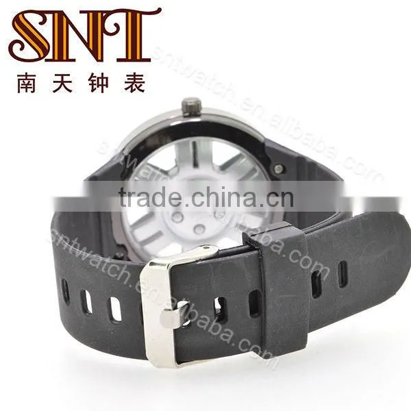 SNT-PU002 fashion quratz custom pu plastic watch