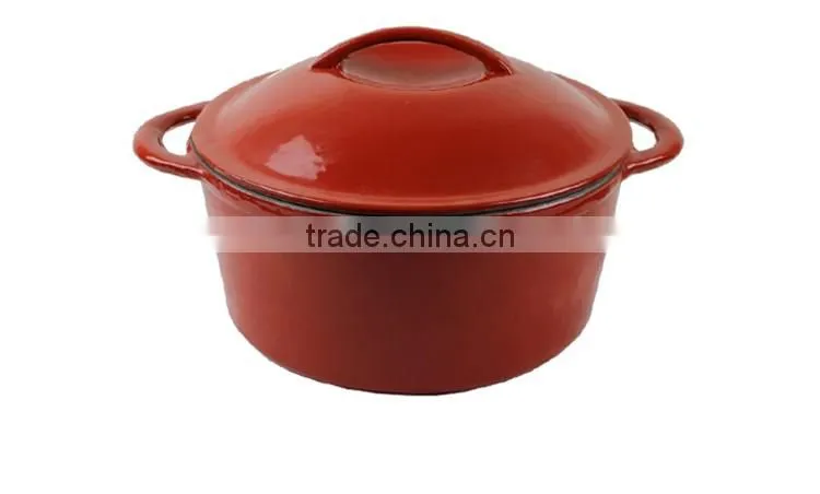 Multi Color die cast iron enamel coating pot