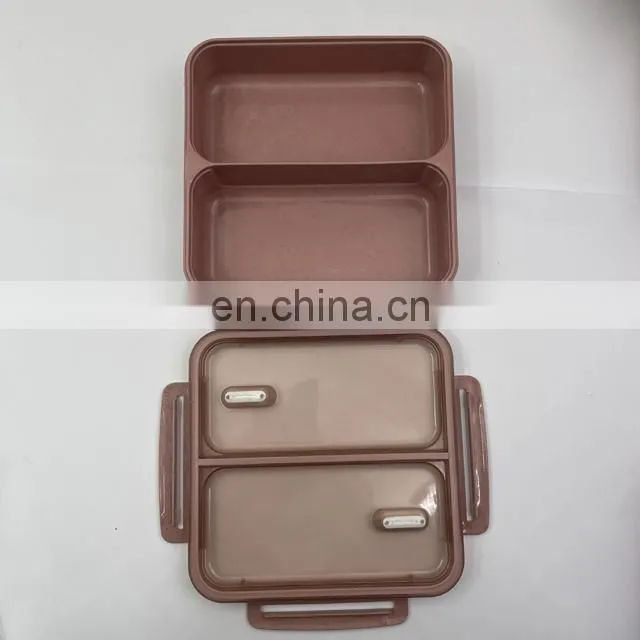 American Style 2 Compartment Food Container with Seal Ring