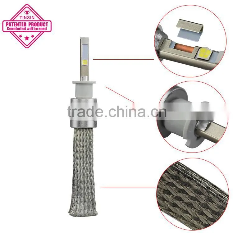 New arrival headlight fanless car lights led headlamp for car and motorcycle