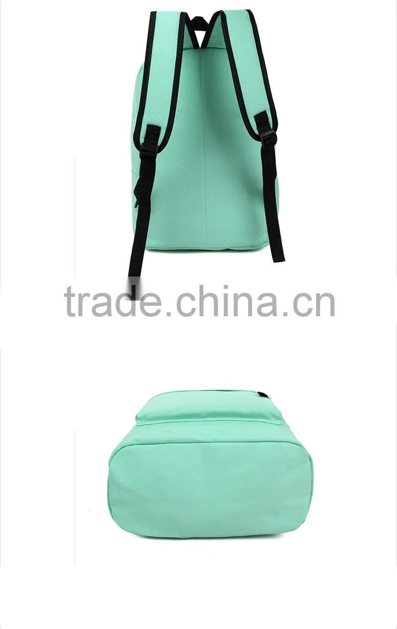 Fashion shoulder travel bag canvas hiking rucksack tactical school backpack