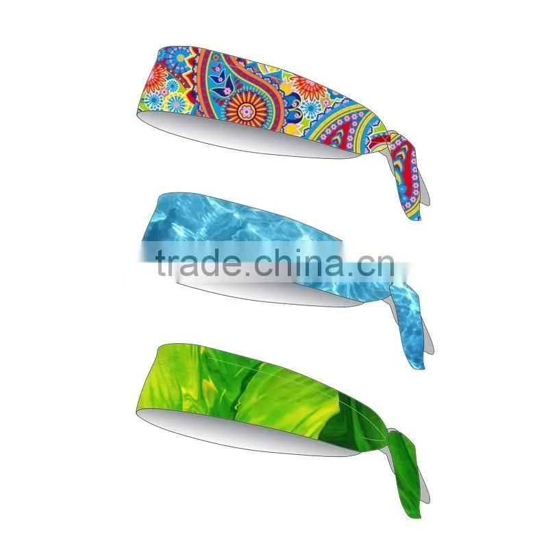 (Factory/low MOQ) Economic hot sell sport headbands with logo printed