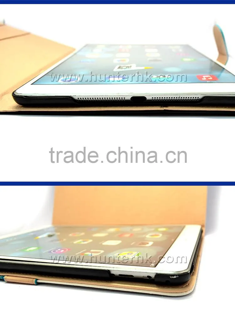 PU Leather Binary Color Tablet Case For iPad Air 2