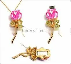Jewelry Apple USB Flash Drive,Diamond USB Disk