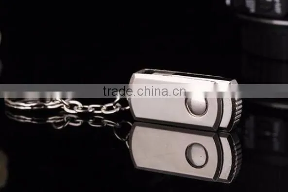 Silver Twister USB Metal Memory Stick 16gb With Keychain