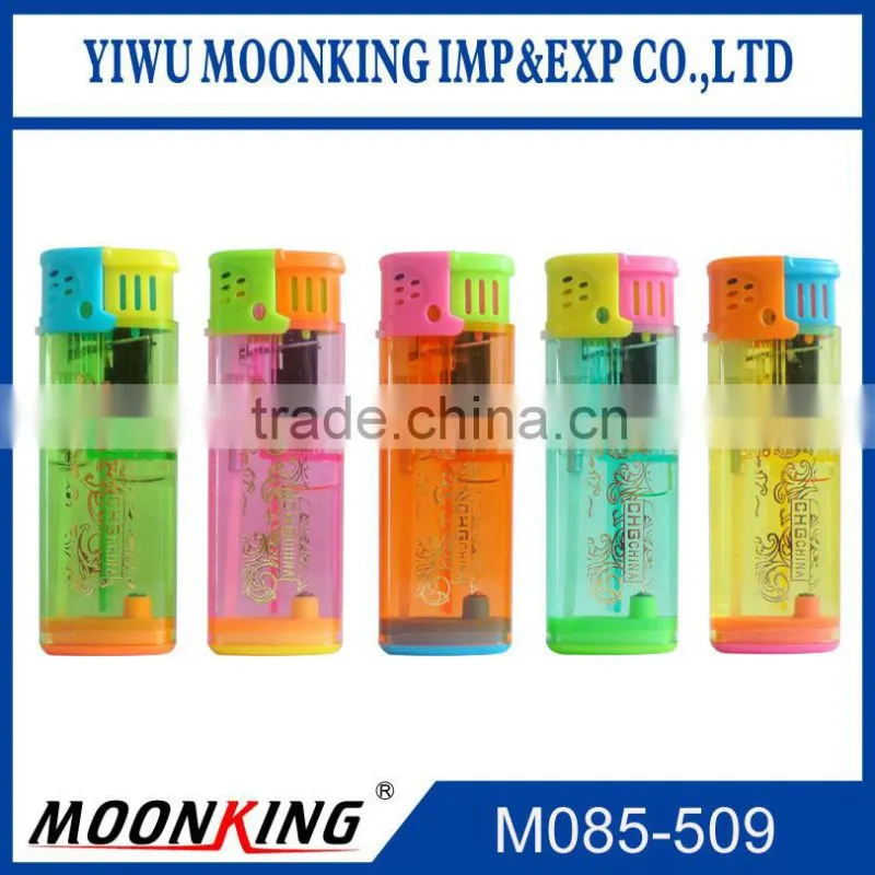 Five mix color gas refillable electric cigarette lighter windproof torch lighter