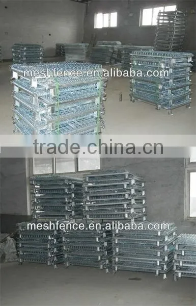 Metal galvanized steel cage mesh pallet