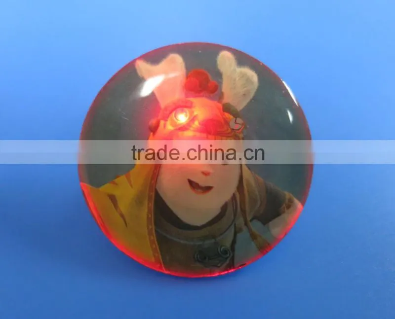 Customer design T-shirt shaped epoxy led light lapel pins