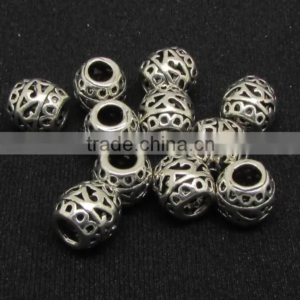 JS1155 Wholesale gold carved tube spacer beads,DIY Jewelry Spacer Beads