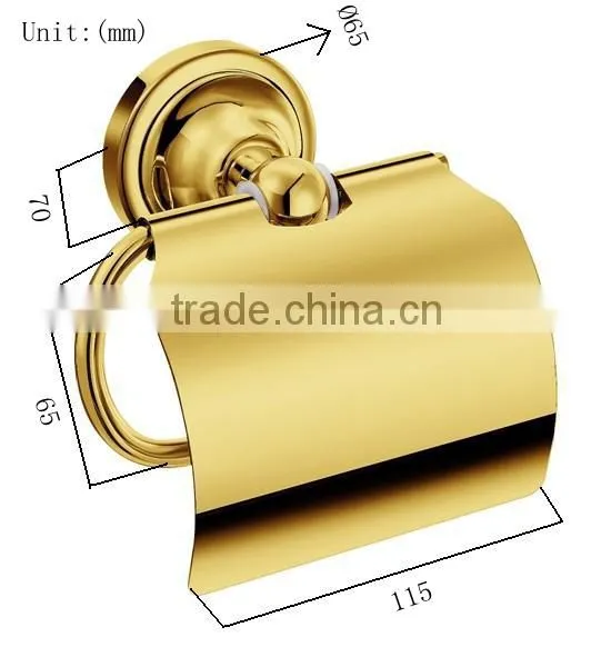 gold toilet brush holder