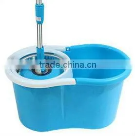 cheap plastic cleaning floor mop with steel basket QMK-505