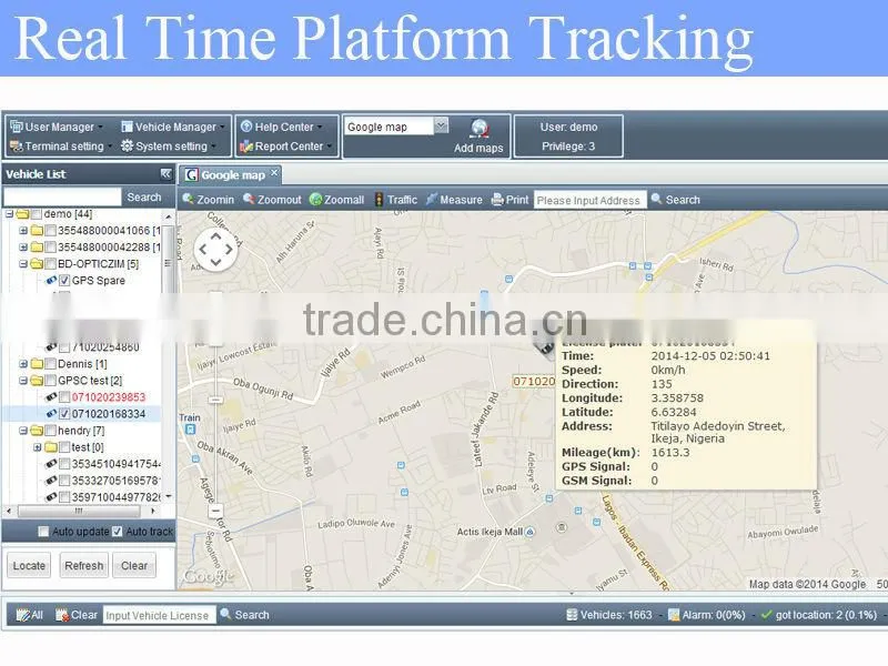 TK103B Manufacturer Tracking GPS car vehicle gps tracker gps103a