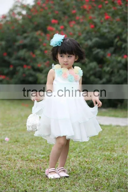 Beautiful &Fair rose flower gilr dress