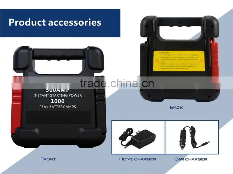 12V/24V 24000mah lithium ion battery Multi-function jump starter power bank portable mini car jump