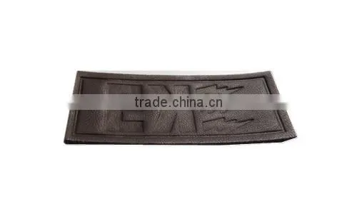 china maker Custom good quality Leather Jeans Label