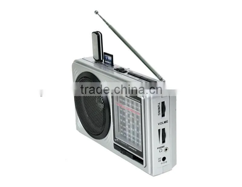 Hot Sale Torch Light Multi Brand USB SD AM/FM Portable Radio