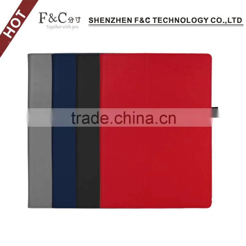 For microsoft surface pro 4 tablet cover with elastic band and stylus holder