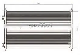 car condenser for HONDA ES7 (OEM NO.:80110S5A003/403712S1541/80110S6A901)