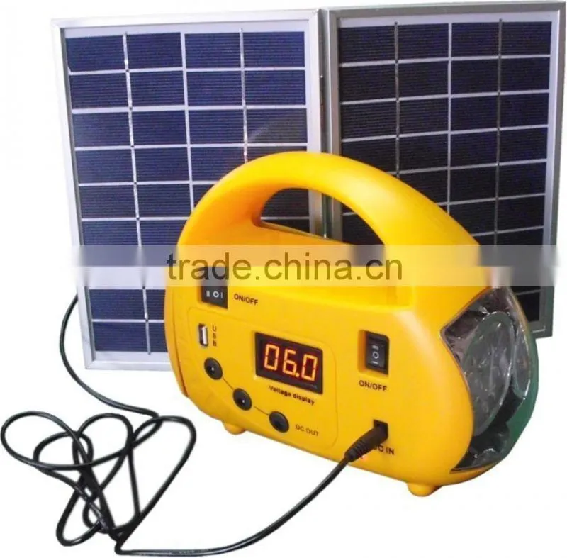 Portable mini 10W solar generator, solar systems with multifunction