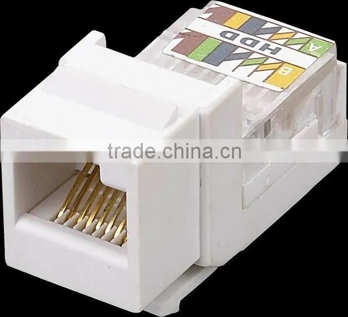 RJ45 cat5e cat6 utp female keystone jack commscope cat6 keystone jack