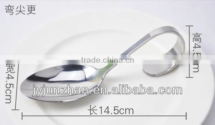 Metal seafood spoon with high mirror polishing and nice design