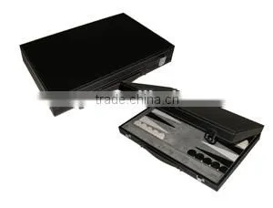 Travel style 15'' leather backgammon hand made