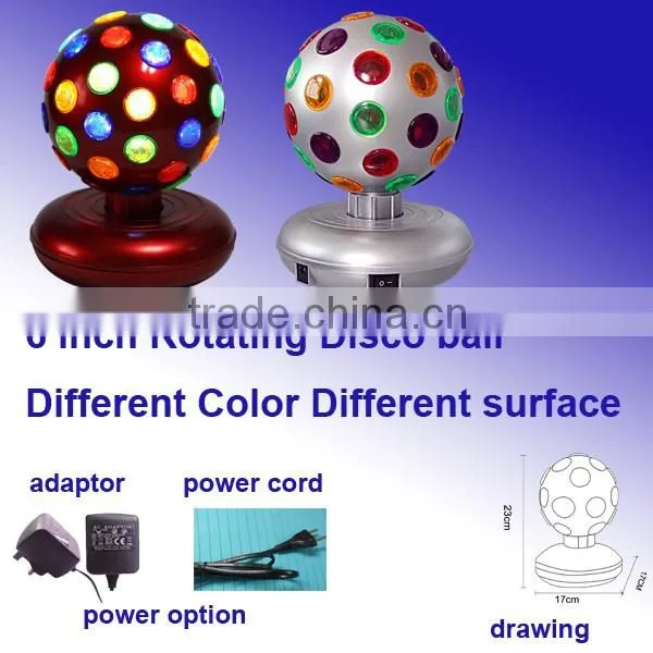 Factory price wholesale party supply 6inch disco rotaing ball light
