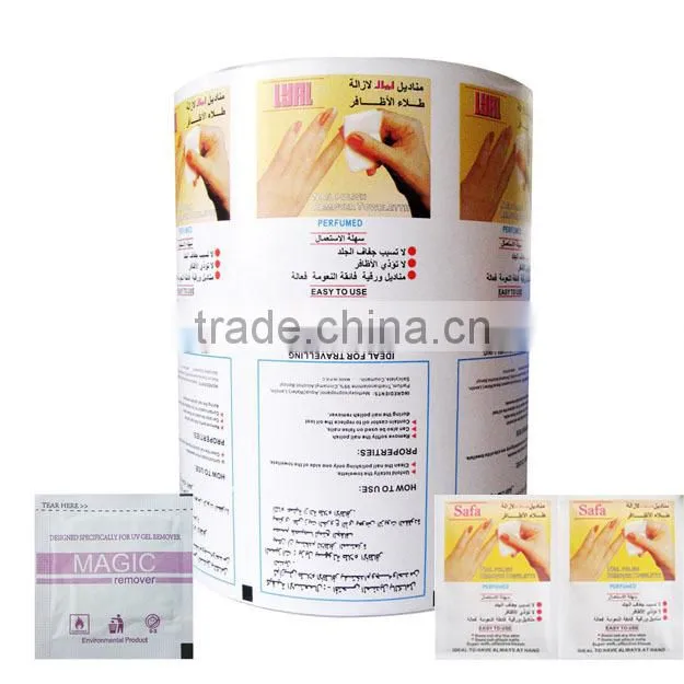 Aluminium Foil paper packing wet tissues, China supplier alcohol prep pad packaging aluminium foil paper