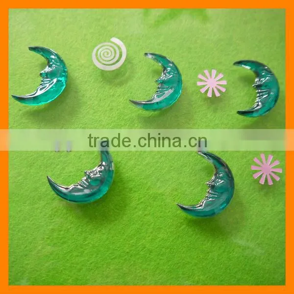 Vivid Acrylic Shining Christmas Moon Decoration
