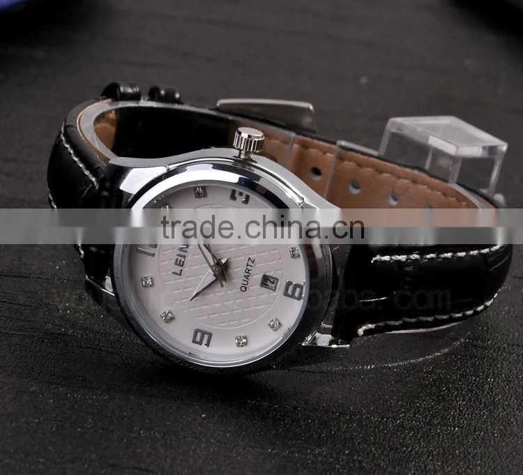 Luxury Automatic Leather Strap Women Wrist Watch Gift