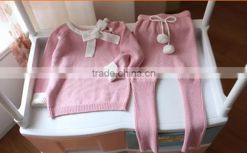 baby 2 pieces romper playsuit twinset sweater newborn baby sweaters