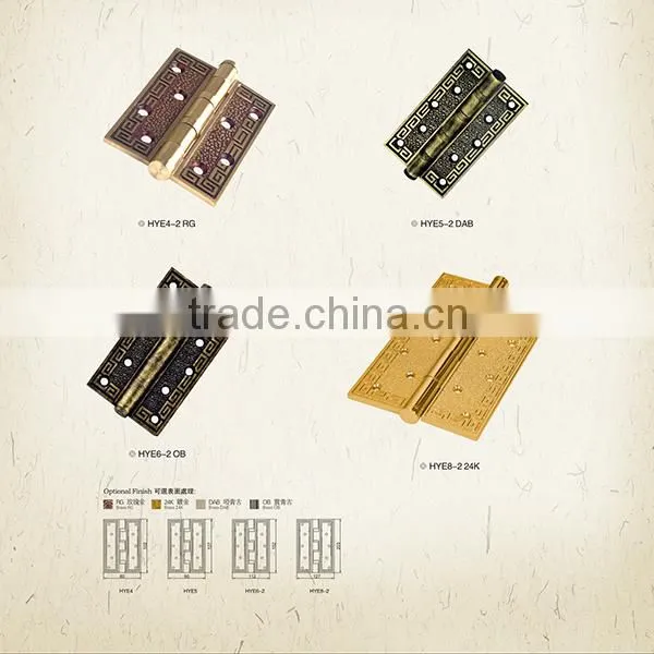 China Hardware hotel Retro Style copper brass type of door hinge
