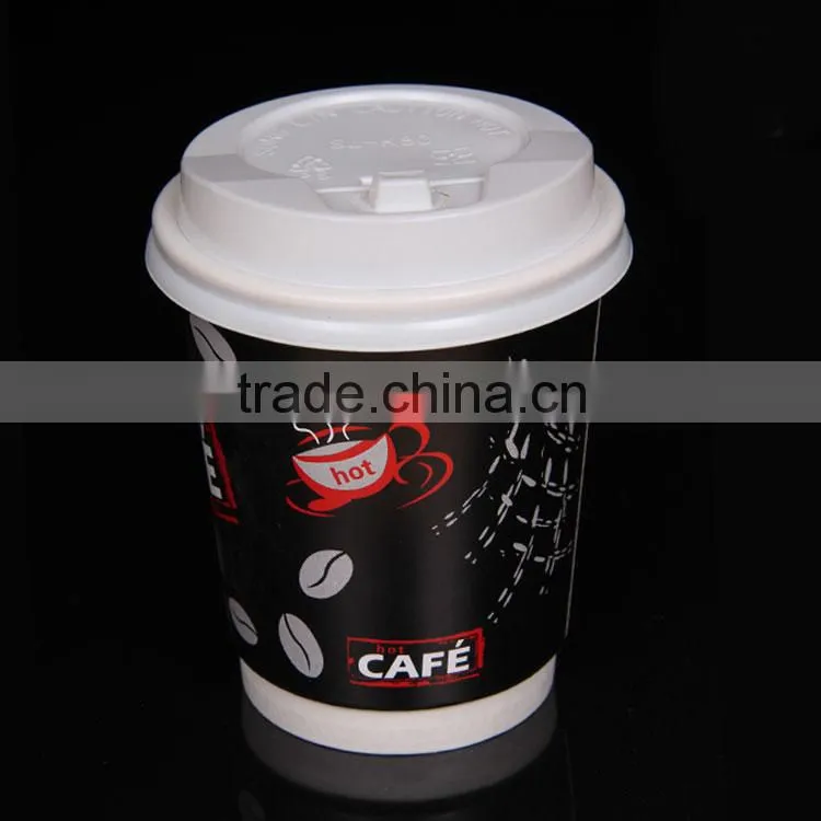 8-16oz ripple wall logo design decorative paper cup,fancy cups