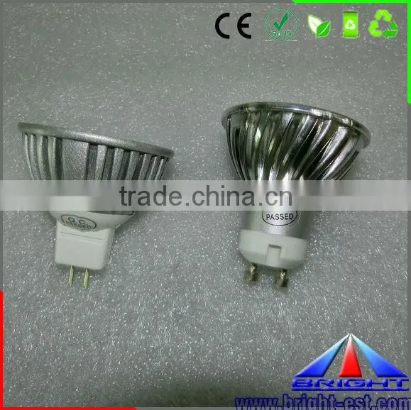 12V DC/AC IP50 spinning aluminum 3w LED light LED spot light