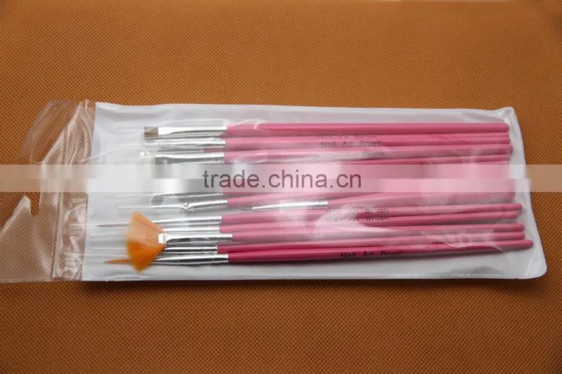 3 Colors Nail Art 15 Pcs Gel Design Pen Painting Brush Set Draw Flowers Dot Tips