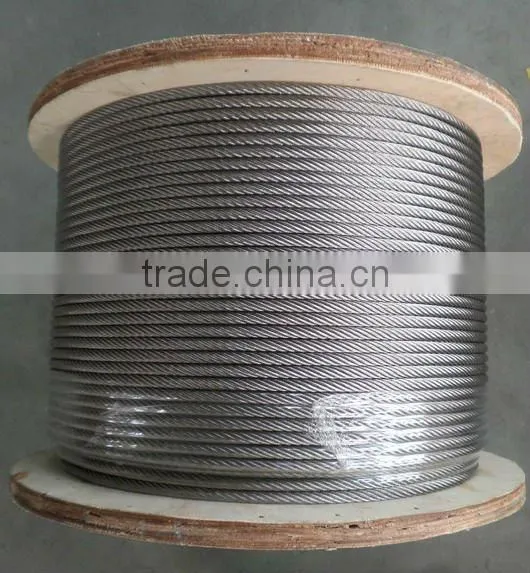 SS201 1x7 stainless steel wire rope 1.5mm