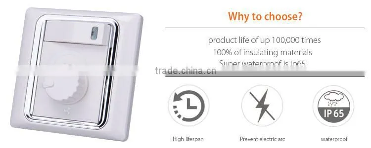 220v to 250v one gang fan control wall switch