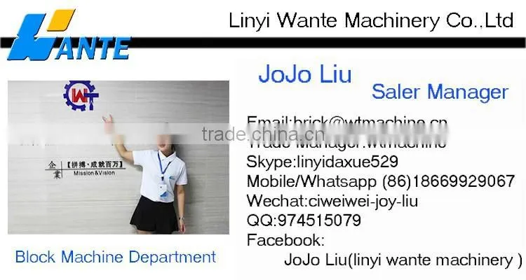 2015 China Block Machinery QT5-15 paving brick machine marble block machine hot sale for middle east market
